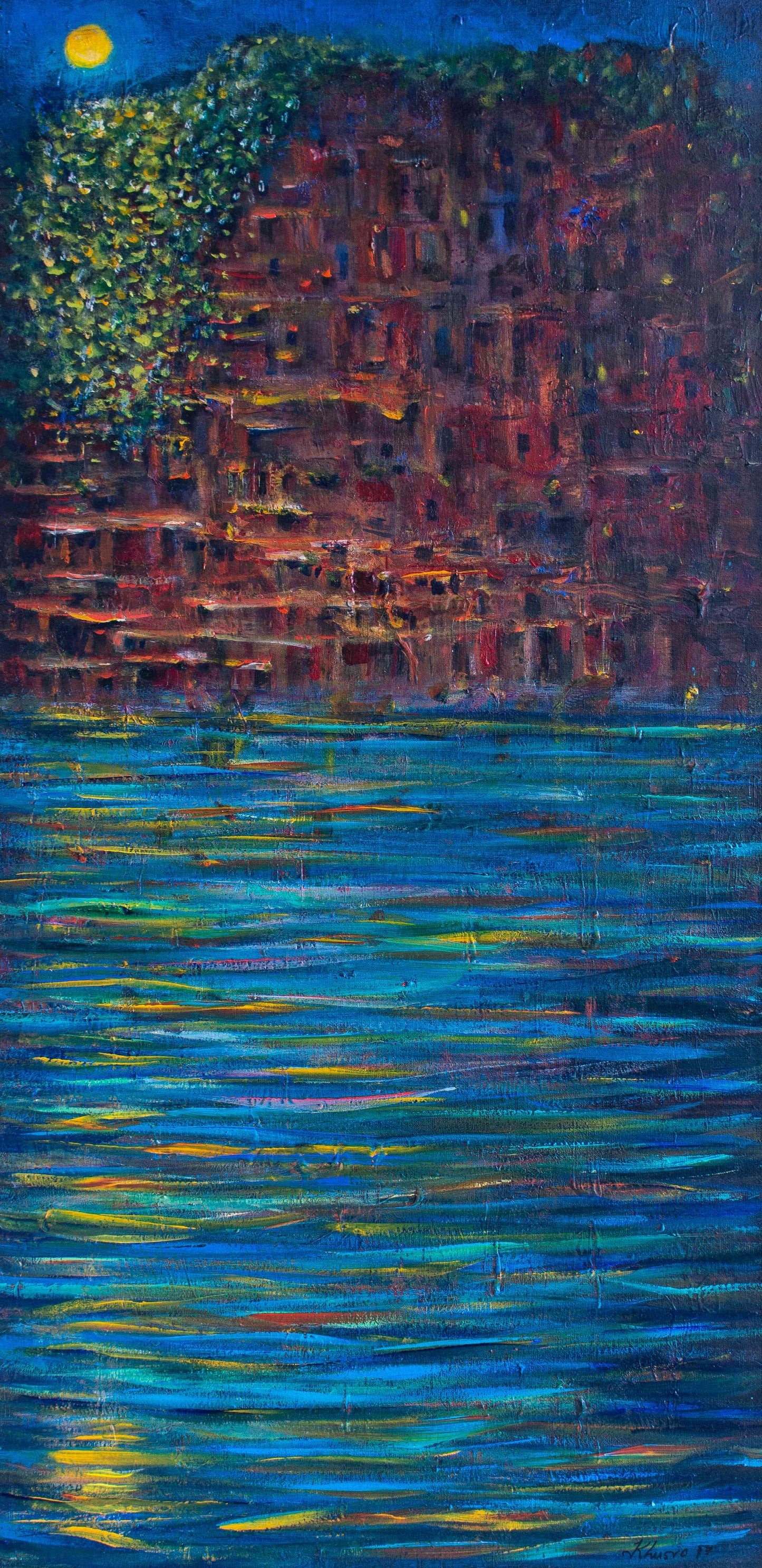Sea waves | Khusro Subzwari | 20 x 40 inches