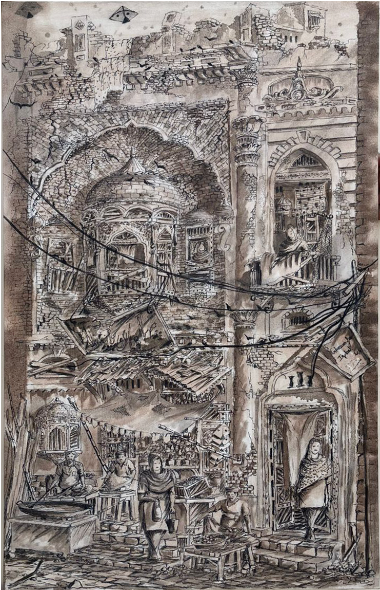 Untitled | Ghazanfar Iqbal | 24 x 36 inches