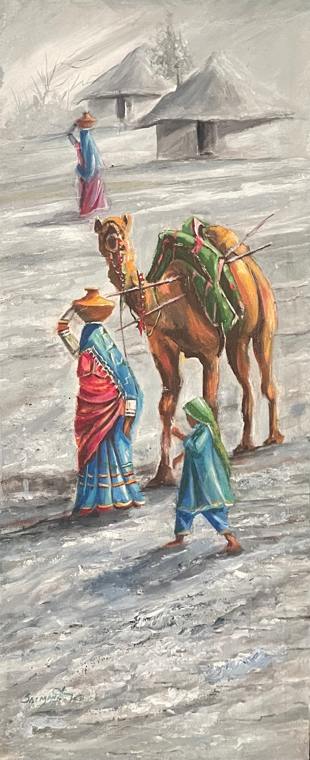 Salman Ahmed | 12 x 30 inches