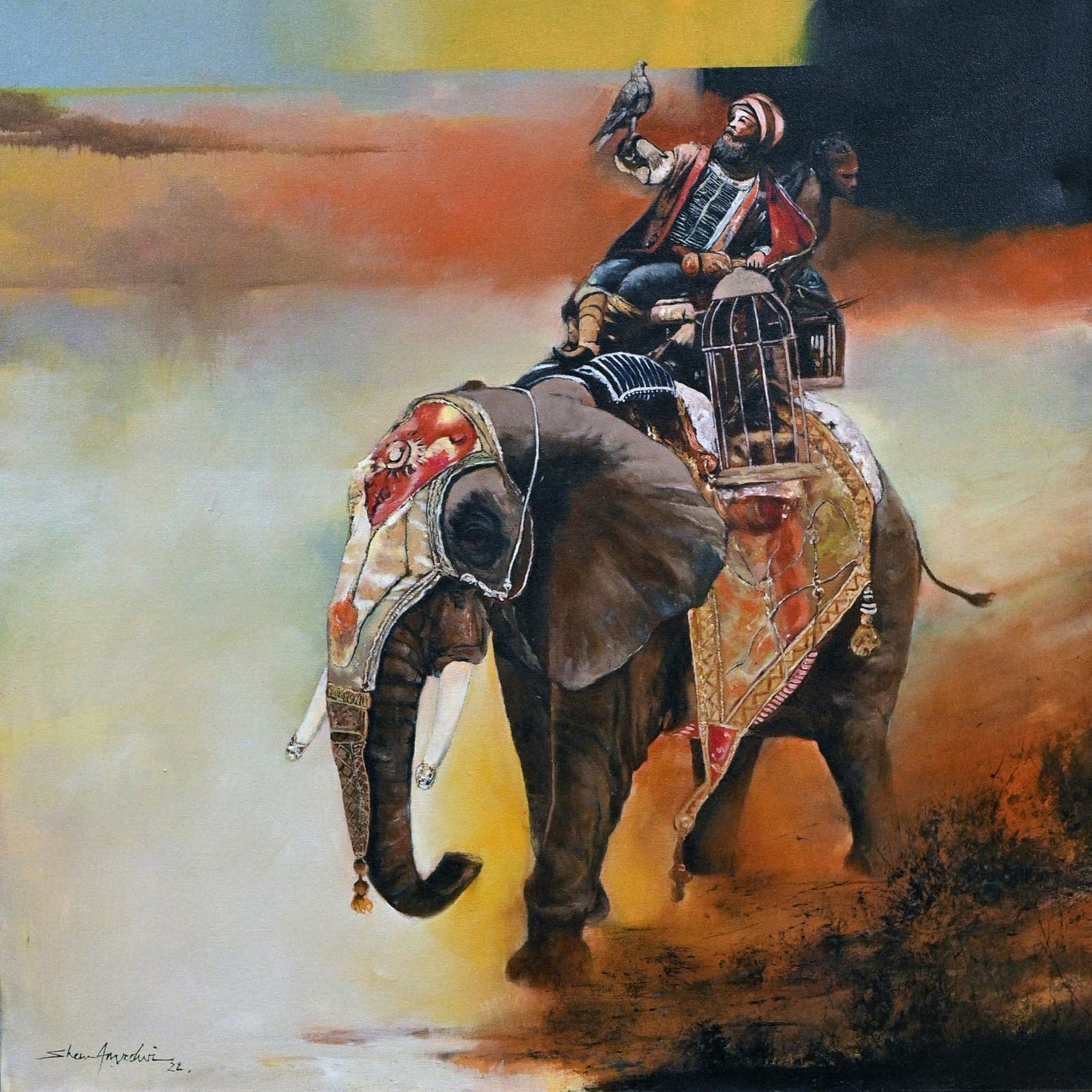 Shan Raza Amrohvi | 30 x 30 inches