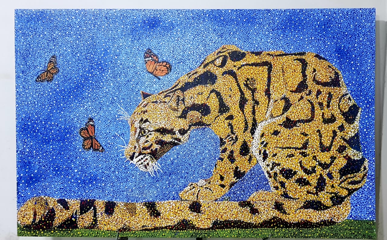 Tiger | Adnan Khan | 28 x 44 inches