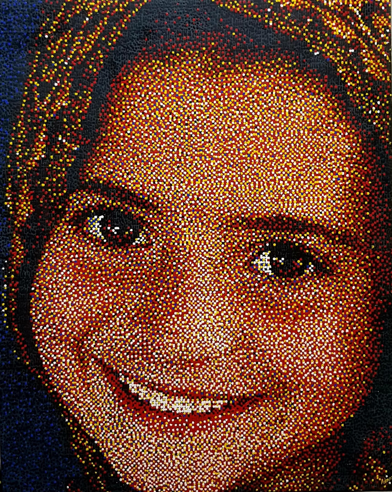 Golden Smile 1 | Adnan Khan | 36 x 45 inches