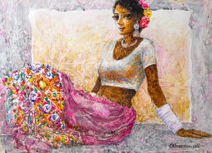 Aesthetics & the Indus Women series | Moazzam Ali | 21 x 30 inches