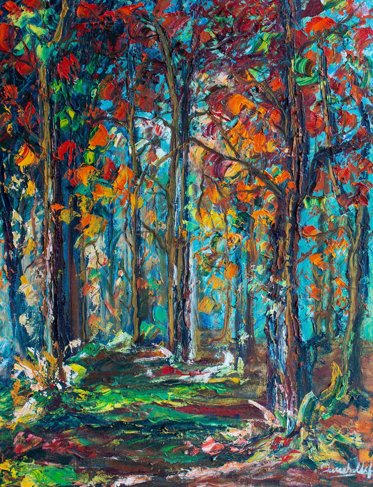 Colorful Forest | Fareeha Yousuf | 18 x 24 inches