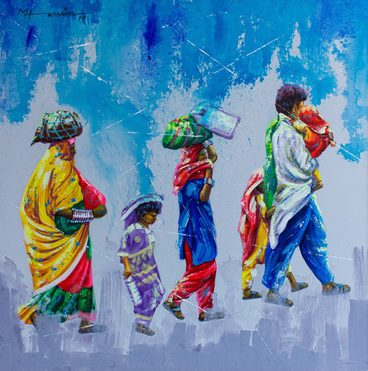 Migration | Hussain Chandio | 36 x 36 inches