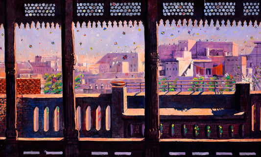 Basant View from Cooco Deen | Ghulam Mustafa | 36 x 60 inches