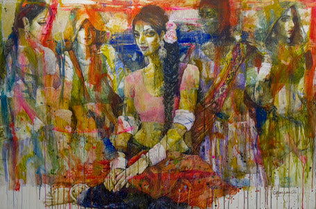 Indus Symphony series | Moazzam Ali | 48 x72 inches