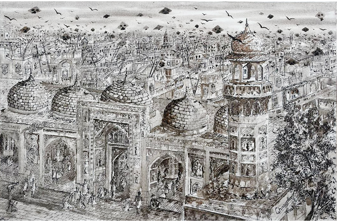 The Soul of 19th Century: Badshahi Mosque | Ghazanfar Iqbal | 24 x 36 inches