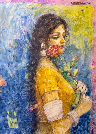 Flower & flower series | Moazzam Ali | 30 x 21 inches