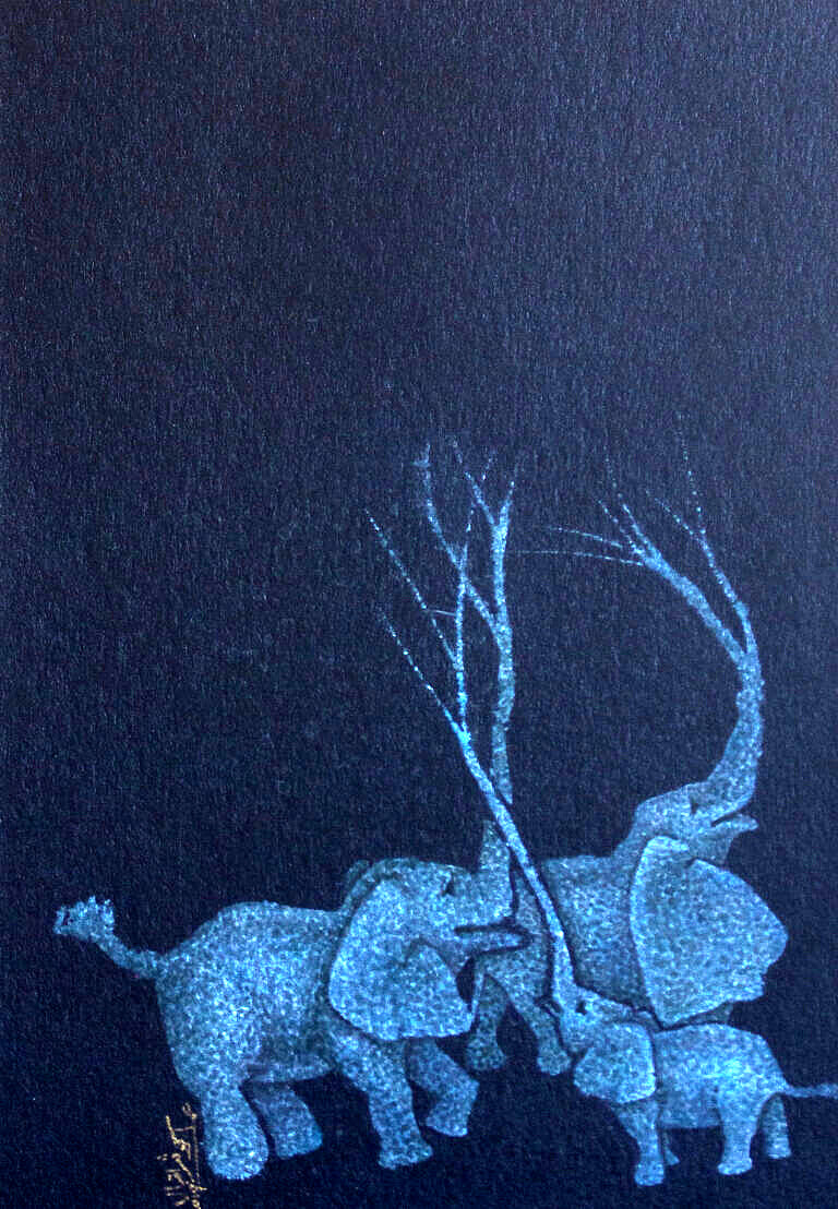 Elephant Series 3 | Kausar Iqbal | 6 x 9 inches