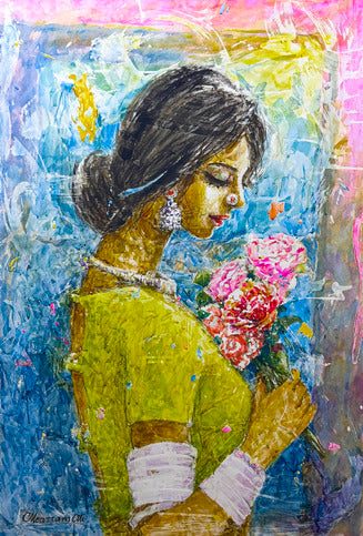 Flower & Flower series | Moazzam Ali | 42 x 30 inches