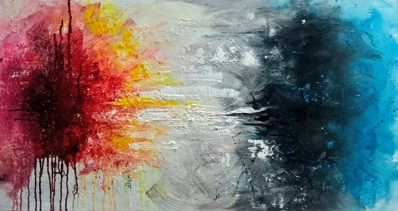 Gul-e-Shazma | 24 x 48 inches