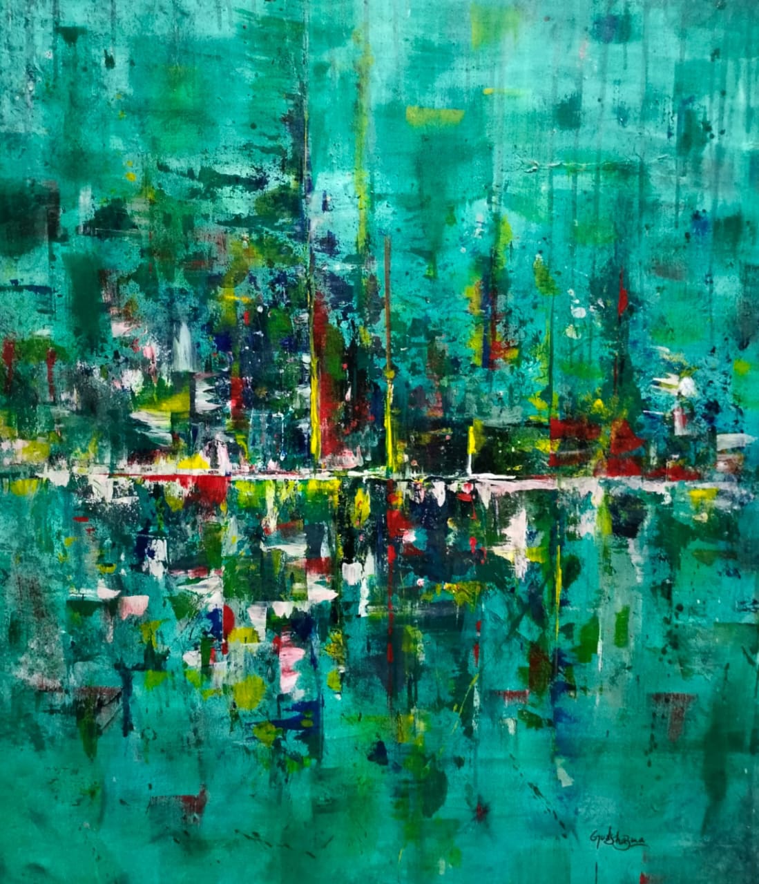 Gul-e-Shazma | 36 x 42 inches