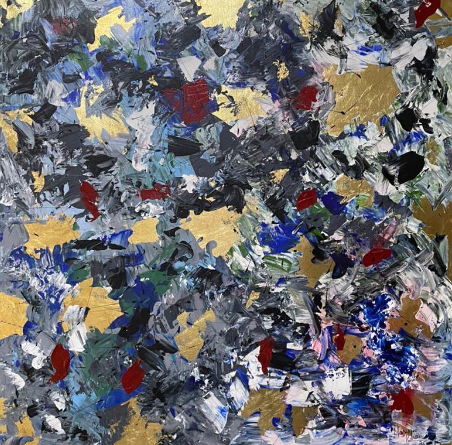 Celestial Reflection | Maryam Khan | 36 x 36 inches